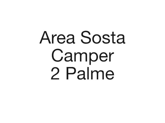 AREA SOSTA CAMPER 2 PALME